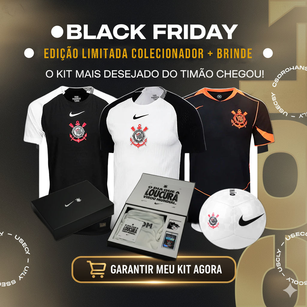(COMPRE 1 LEVE 3) CAMISA NIKE CORINTHIANS OFICIAL 2025/26 TORCEDOR - EDIÇÃO LIMITADA COLECIONADOR + BRINDE